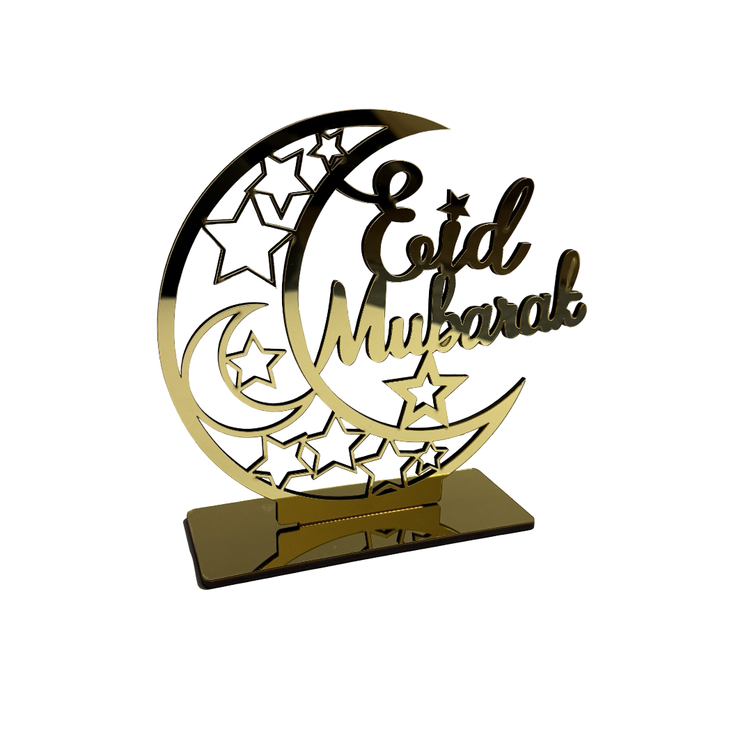 Eid Mubarak Bronze Desk Stand