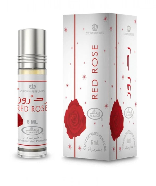 Al-Rehab Red Rose Concentrated Perfume Oil, 0.2 Ounce / 6ml