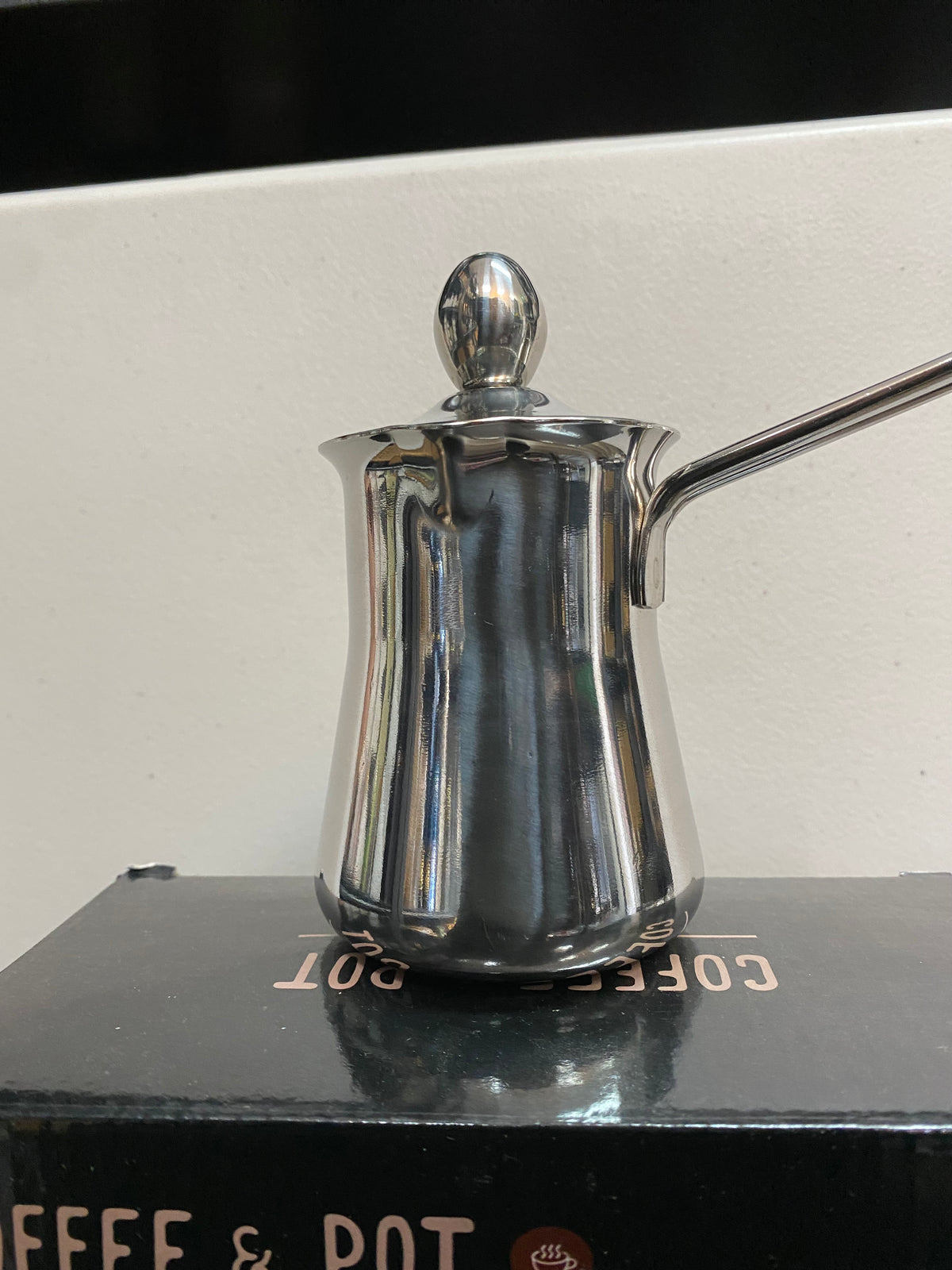 Stainless Steel Turkish Coffee Pot with Lid — Five Sizes