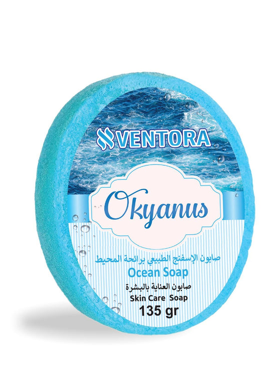 VENTORA Ocean Natural Sponge Soap - Refreshing & Invigorating Bar
